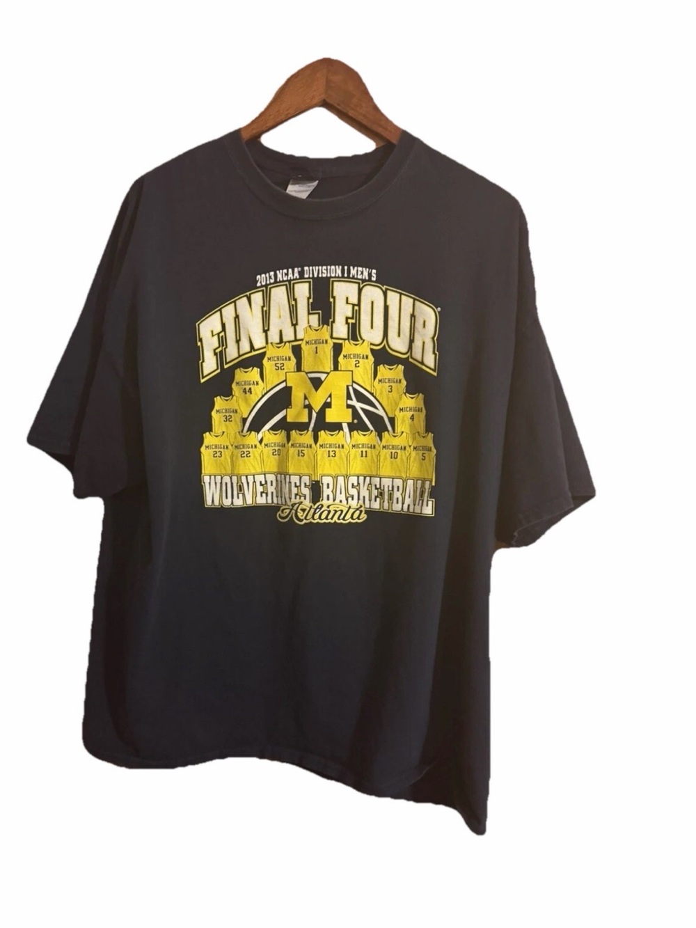 Offical‎ Blue 84 2013 Michigan Wolverines Basketball Final Four Blue Tshirt 2XXL